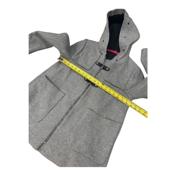 ZARA Woman Gray Wool blend Coat size M - Picture 9 of 12